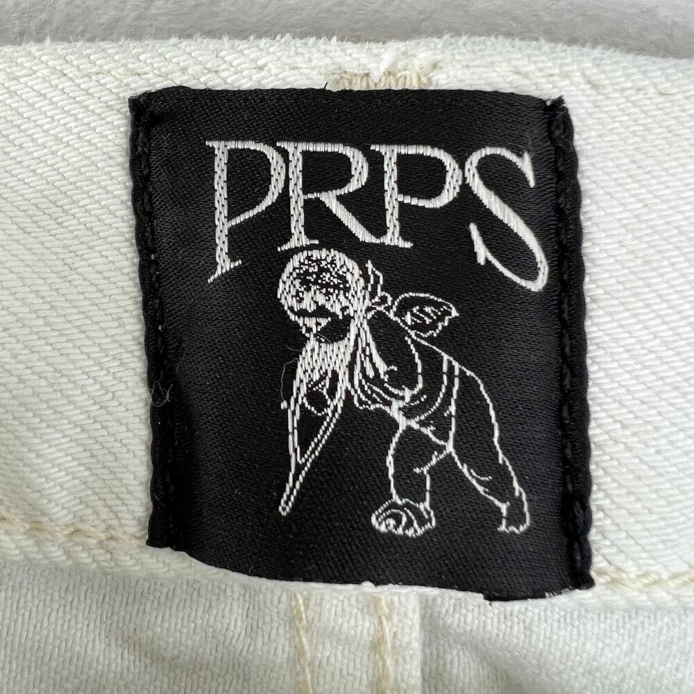 PRPS White C10 Relaxed Boyfriend Straight Leg Crop Jean 100% Cotton High Rise 27 - Picture 7 of 11